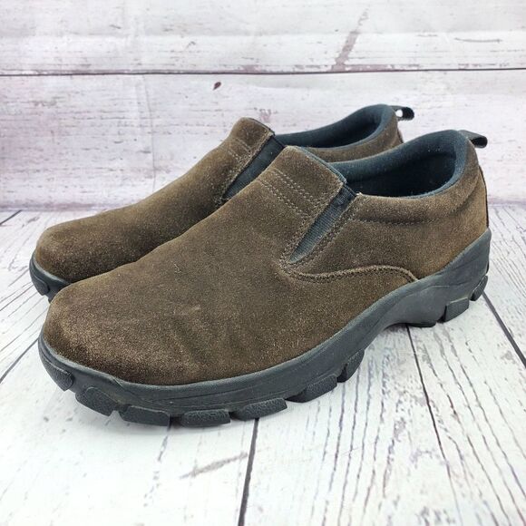 *CLEARANCE Lands End Womens All Weather Suede Slip On Moccasins - Picture 3 of 8